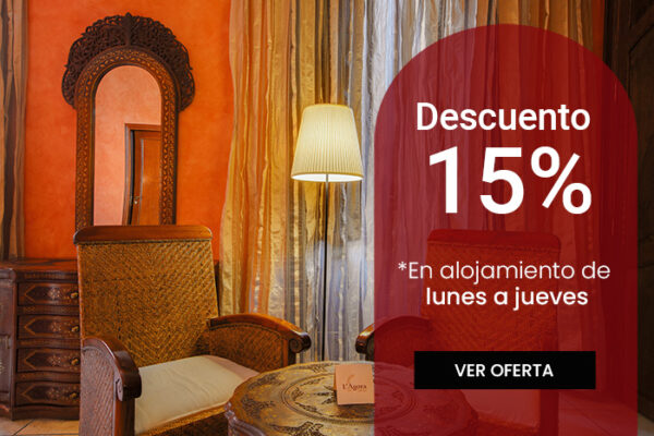 Descuento del 15% de lunes a jueves